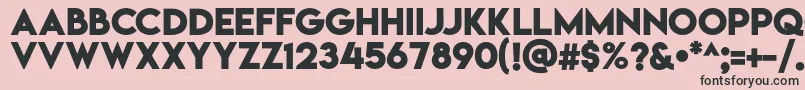 Lemonmilkbold Font – Black Fonts on Pink Background