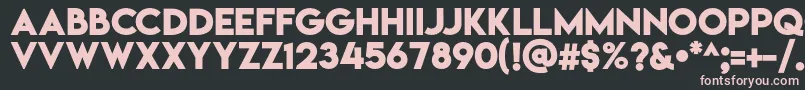 Lemonmilkbold Font – Pink Fonts on Black Background