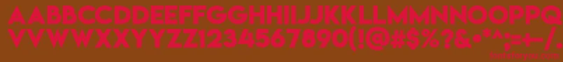 Lemonmilkbold Font – Red Fonts on Brown Background