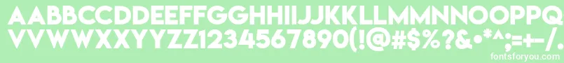 Lemonmilkbold Font – White Fonts on Green Background
