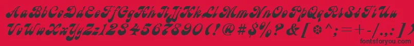 AstC Font – Black Fonts on Red Background