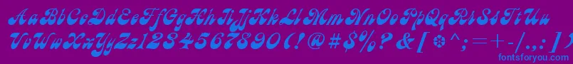 AstC Font – Blue Fonts on Purple Background