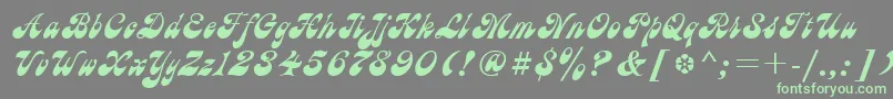 AstC Font – Green Fonts on Gray Background