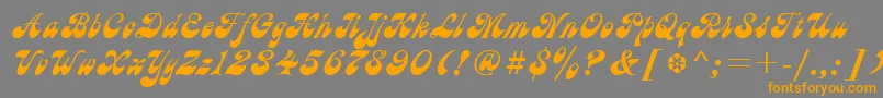 AstC Font – Orange Fonts on Gray Background