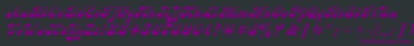 AstC Font – Purple Fonts on Black Background