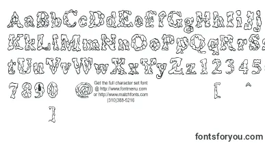 Coulures font – halloween Fonts