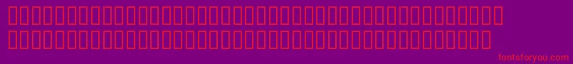 PlaystationButtons-Schriftart – Rote Schriften auf violettem Hintergrund