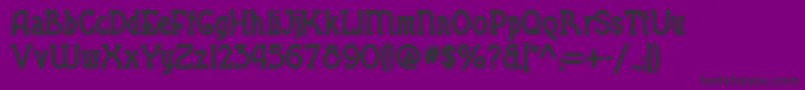 Blueplatespecialsw Font – Black Fonts on Purple Background