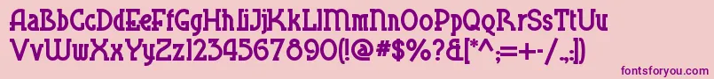 Blueplatespecialsw Font – Purple Fonts on Pink Background