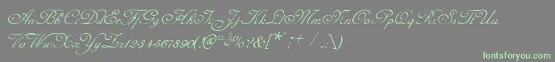 CelesteNormal Font – Green Fonts on Gray Background