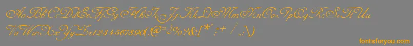 CelesteNormal Font – Orange Fonts on Gray Background