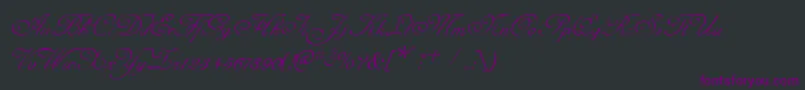 Weitere Informationen zur CelesteNormal-Schriftart CelesteNormal-Schriftart – Violette Schriften auf schwarzem Hintergrund