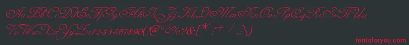 CelesteNormal Font – Red Fonts on Black Background