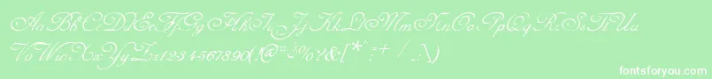 フォントCelesteNormal – 緑の背景に白い文字