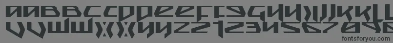 SnubfighterExpanded Font – Black Fonts on Gray Background