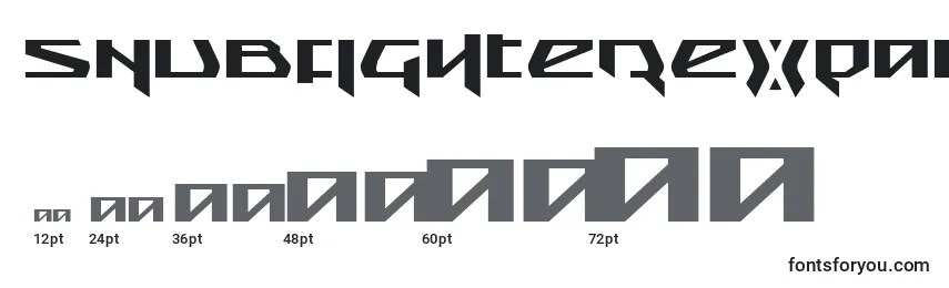 SnubfighterExpanded Font Sizes