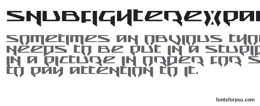 SnubfighterExpanded Font