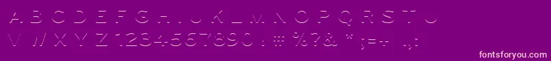 Ugo3DColor Font – Pink Fonts on Purple Background