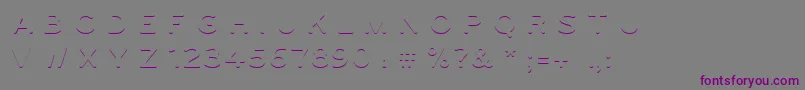 Ugo3DColor Font – Purple Fonts on Gray Background