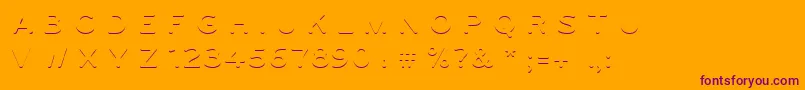 Ugo3DColor Font – Purple Fonts on Orange Background