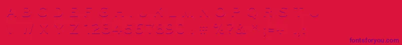 Ugo3DColor Font – Purple Fonts on Red Background