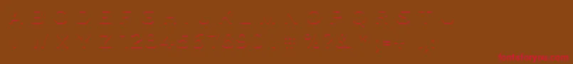 Ugo3DColor Font – Red Fonts on Brown Background