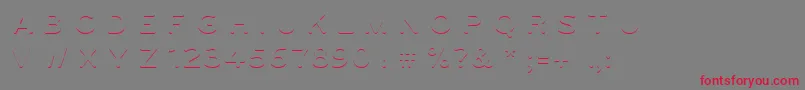 Ugo3DColor Font – Red Fonts on Gray Background