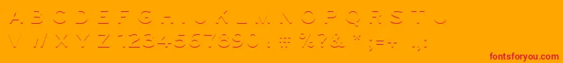 Ugo3DColor Font – Red Fonts on Orange Background