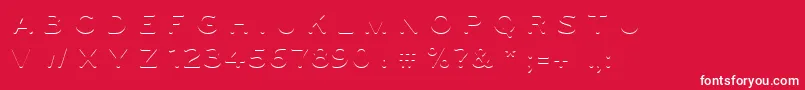 Ugo3DColor Font – White Fonts on Red Background