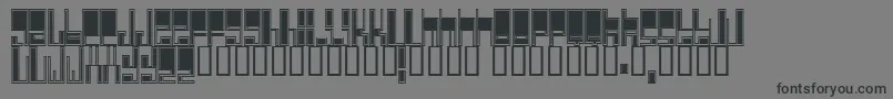 Cyberjim Font – Black Fonts on Gray Background