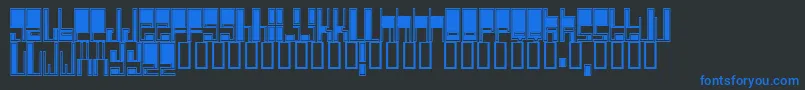 Cyberjim Font – Blue Fonts on Black Background