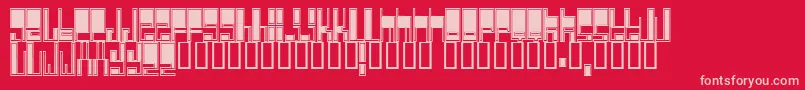 Cyberjim Font – Pink Fonts on Red Background