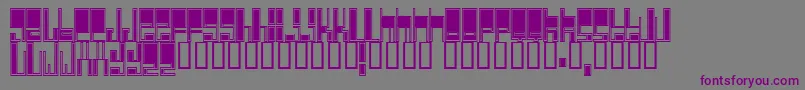 Cyberjim Font – Purple Fonts on Gray Background