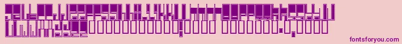 Cyberjim Font – Purple Fonts on Pink Background