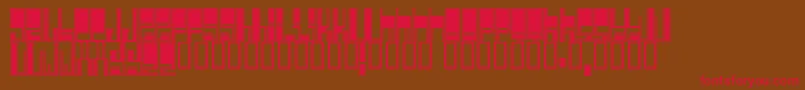 Cyberjim Font – Red Fonts on Brown Background