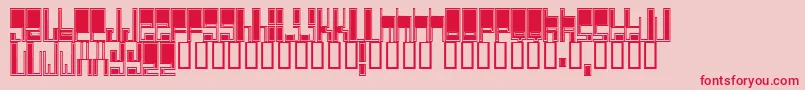 Cyberjim Font – Red Fonts on Pink Background
