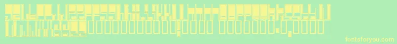 Cyberjim Font – Yellow Fonts on Green Background