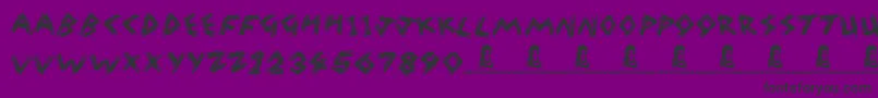 WreakHavoc Font – Black Fonts on Purple Background