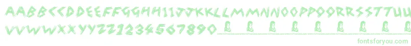 WreakHavoc Font – Green Fonts on White Background