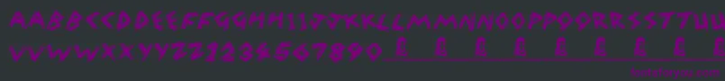 WreakHavoc Font – Purple Fonts on Black Background