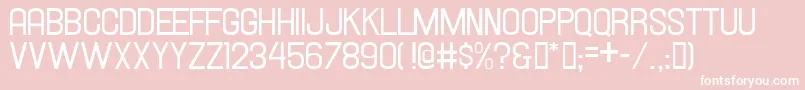 HallandaleJl Font – White Fonts on Pink Background