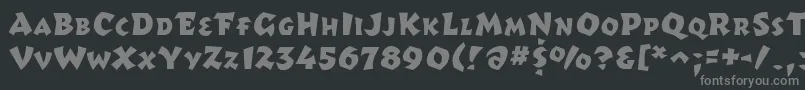 Romulusフォントについての詳細 フォントRomulus – 黒い背景に灰色の文字