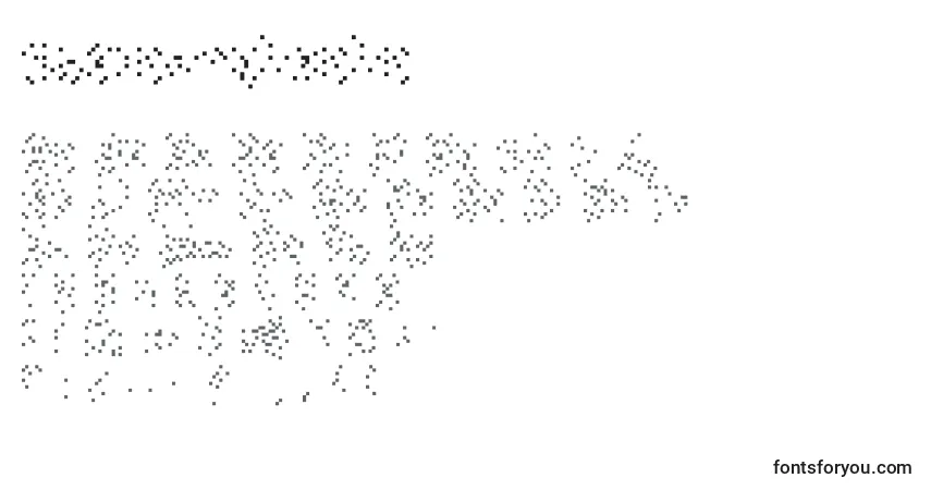 Schriftart Hydratinglipalia – Alphabet, Zahlen, spezielle Symbole