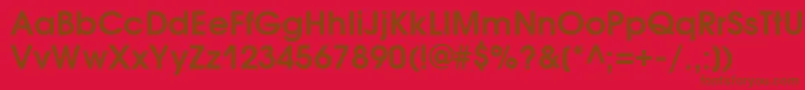 fuente AvantgardegothicbttBold – Fuentes Marrones Sobre Fondo Rojo