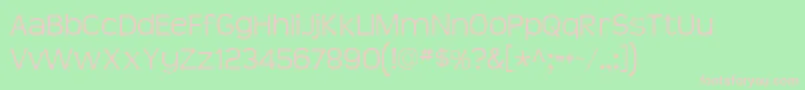 TeenLight Font – Pink Fonts on Green Background
