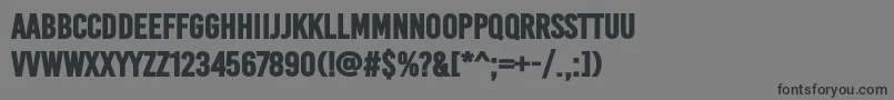 BaseoneHeavy-Schriftart – Schwarze Schriften auf grauem Hintergrund