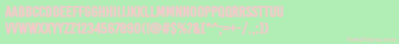 BaseoneHeavy Font – Pink Fonts on Green Background