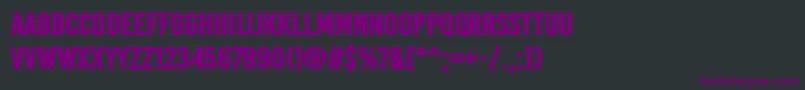 BaseoneHeavy Font – Purple Fonts on Black Background