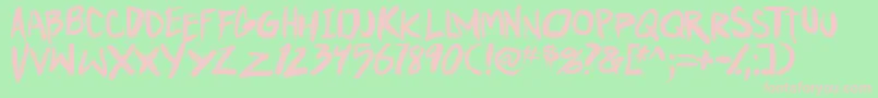 PunkboyTbs Font – Pink Fonts on Green Background