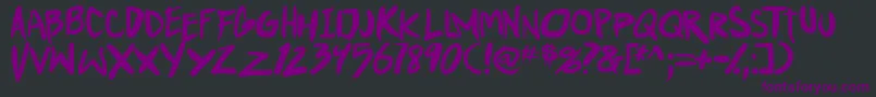 PunkboyTbs Font – Purple Fonts on Black Background